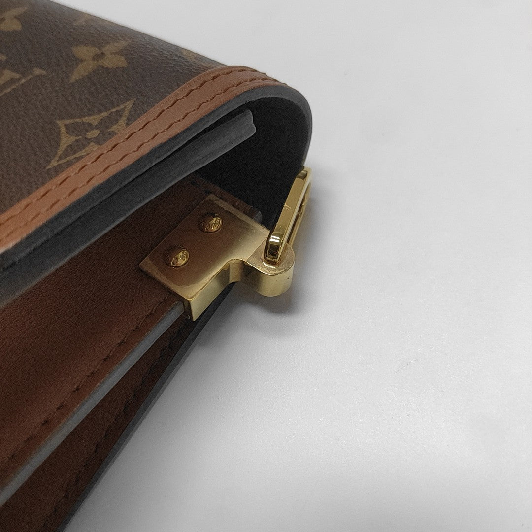 DAUPHINE Mini Monogram Coated Canvas Brown