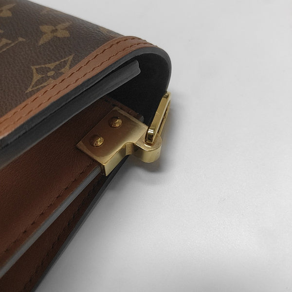 DAUPHINE Mini Monogram Coated Canvas Brown