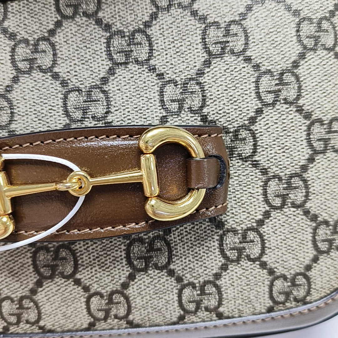 Horsebit 1955 Mini Coated Canvas Beige