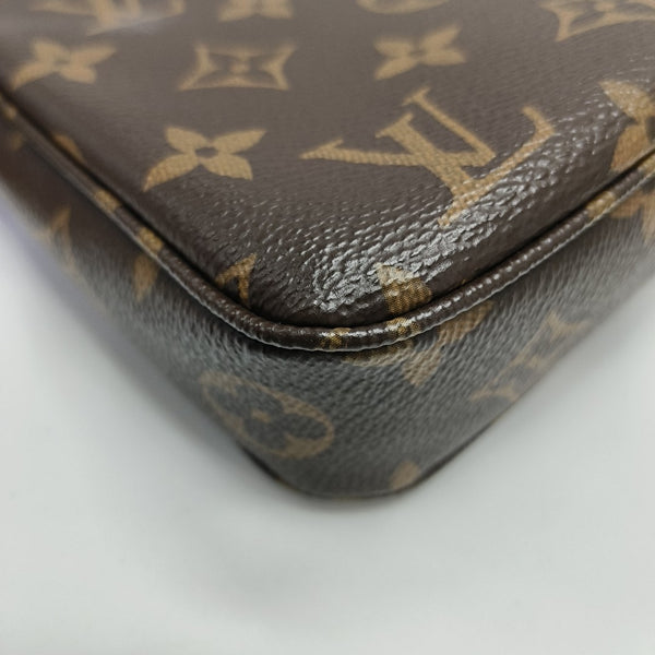 ACCESSOIRES GM Monogram Coated Canvas Brown