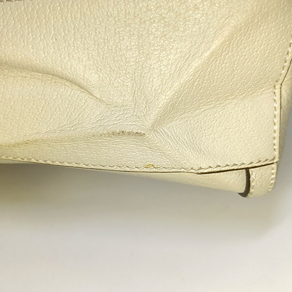 Authenticated pre-owned  Ophidia Medium Calfskin White - Top Handle Bag at Looply