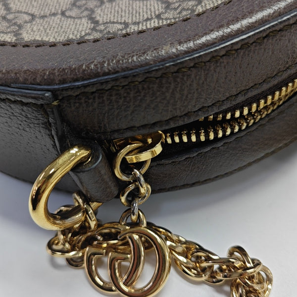 Ophidia Mini Monogram Coated Canvas Beige