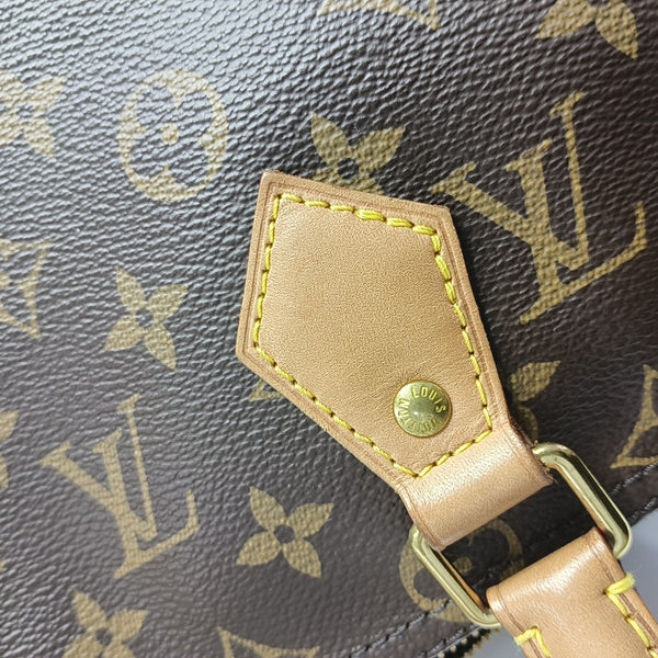 SPEEDY 25 Monogram Coated Canvas Brown