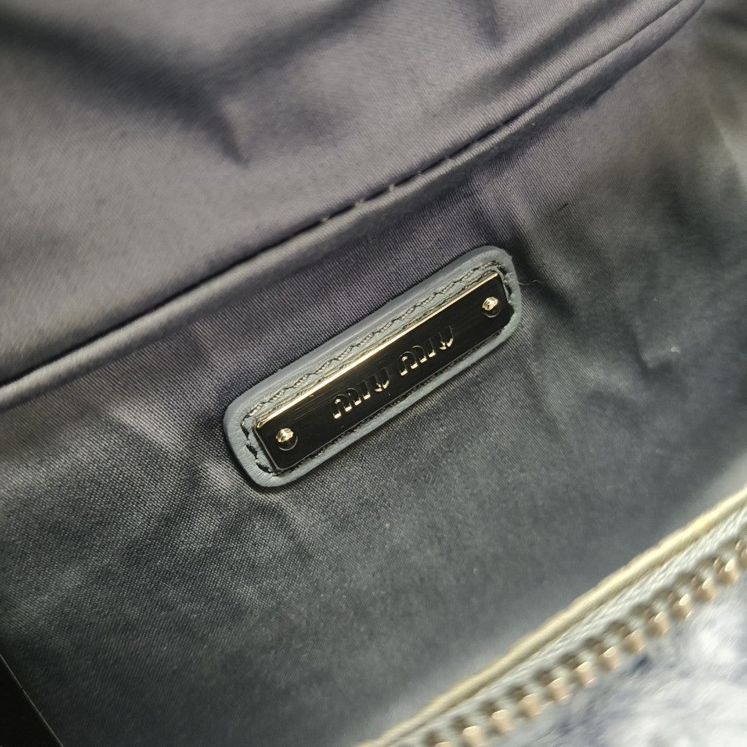 Sheepskin Belt Bag Blue