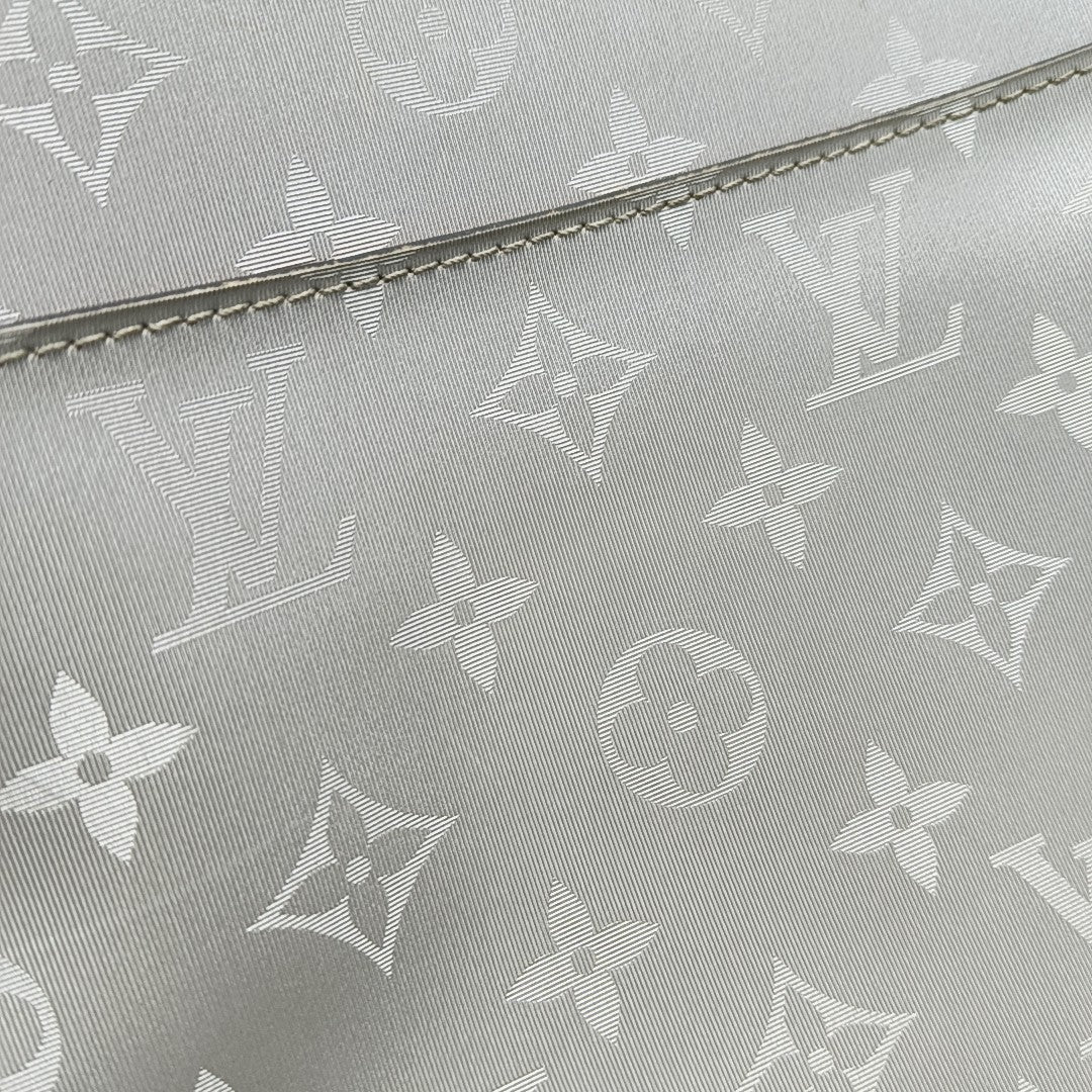 ALPHA Monogram Coated Canvas Silver