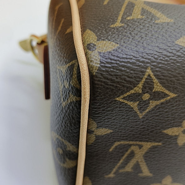 SPEEDY 20 Monogram Coated Canvas Brown