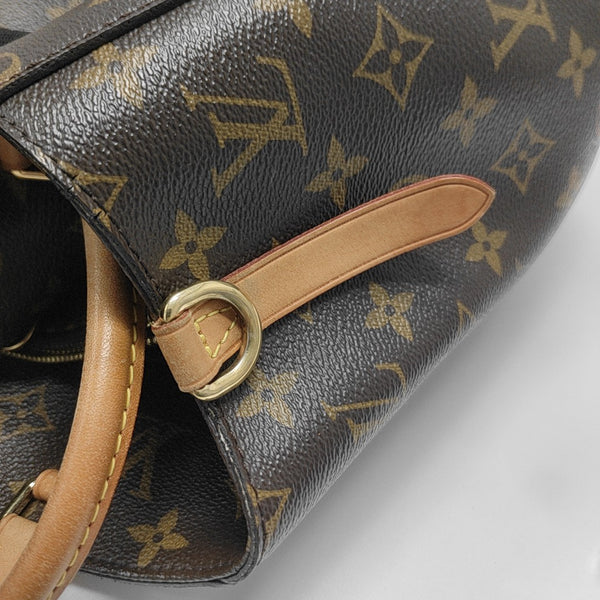 MONTAIGNE GM Monogram Coated Canvas Brown