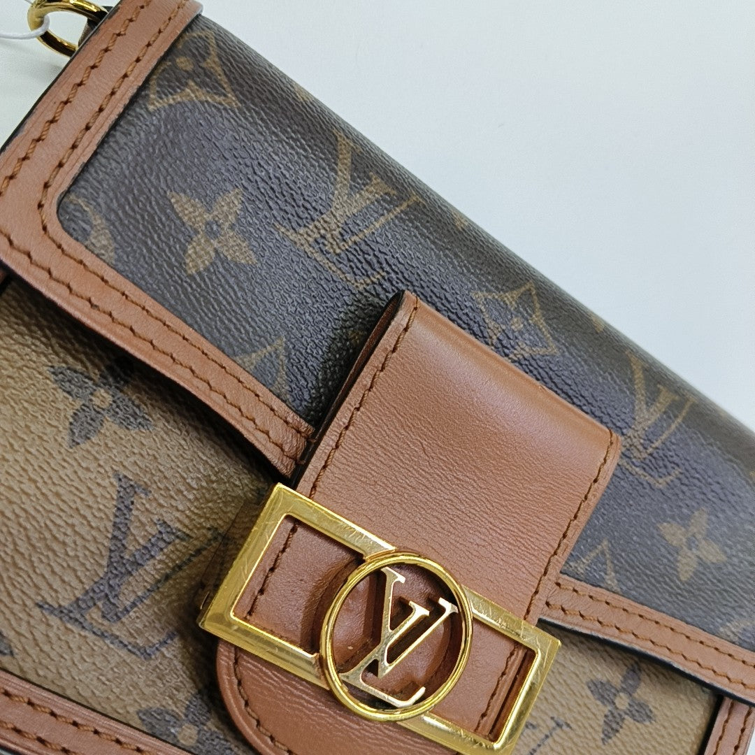 DAUPHINE WOC Monogram Coated Canvas Brown
