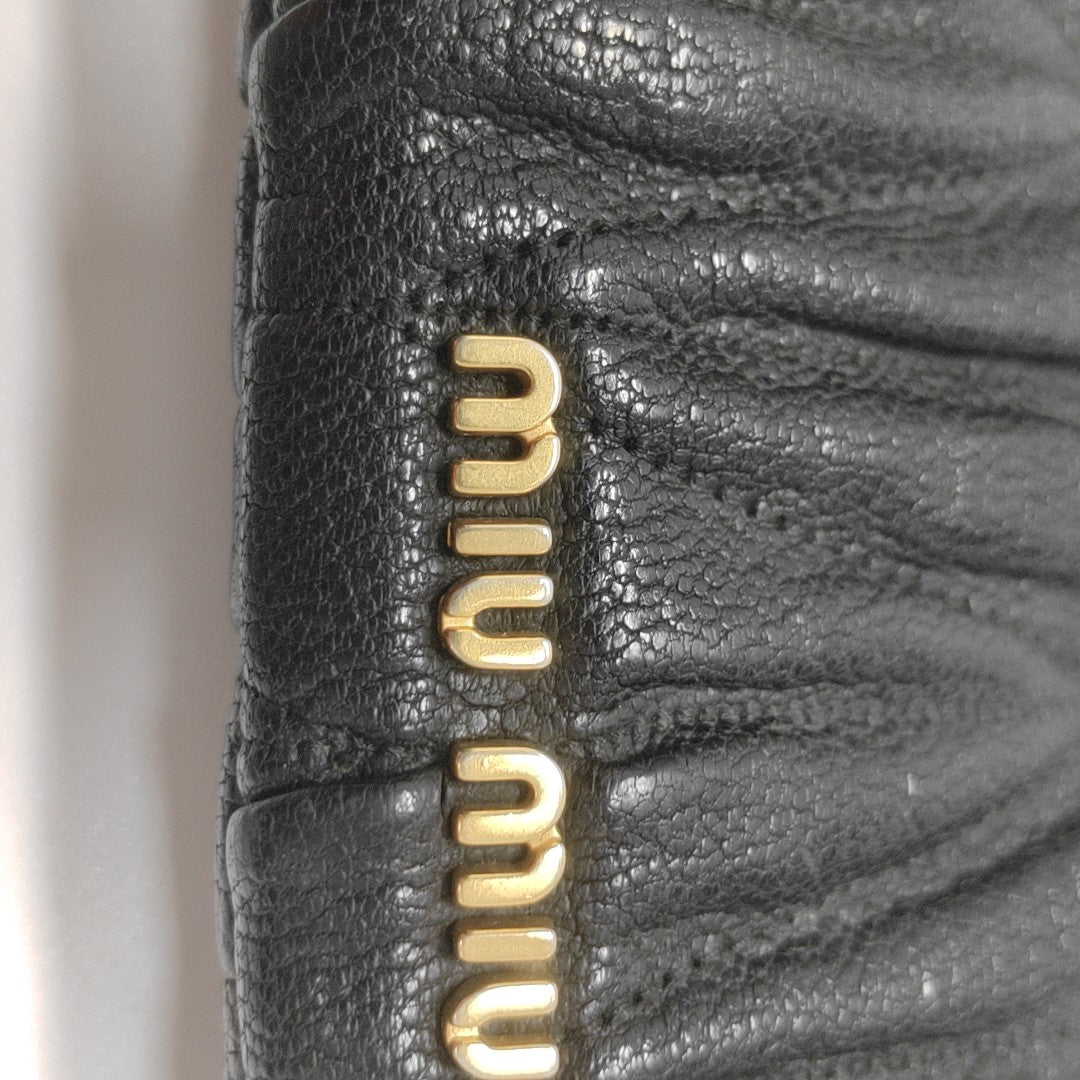 Quilted Calfskin Shoulder Bag Black