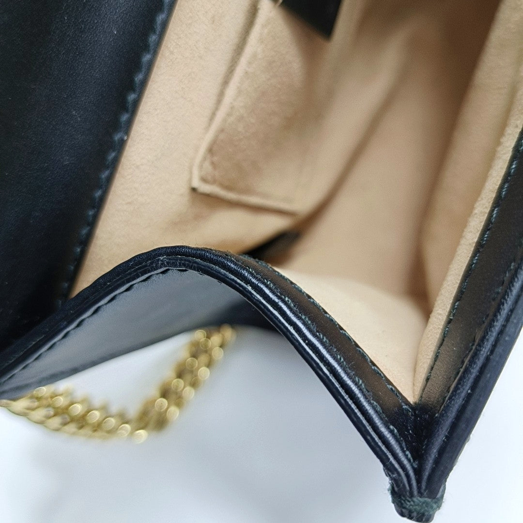 Authenticated pre-owned  Padlock Small Monogram Calfskin Black - Shoulder Bag at Looply