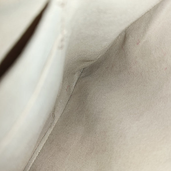 Queen Margaret Medium Monogram Coated Canvas Beige