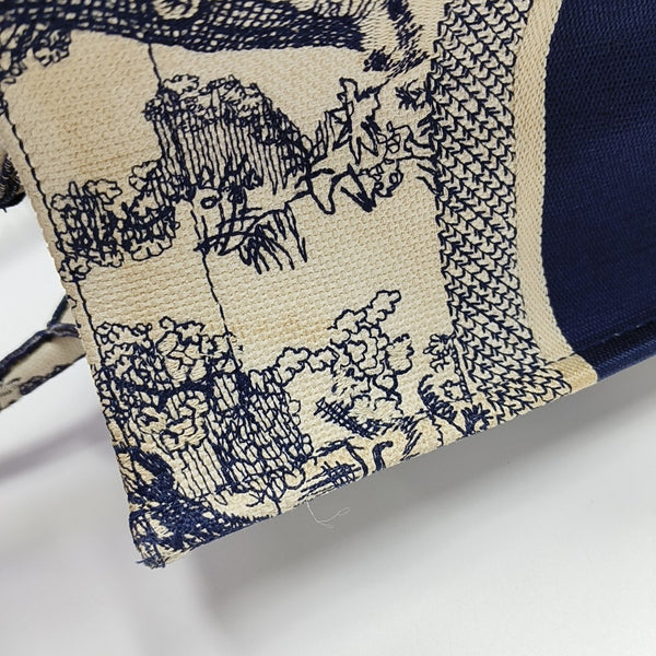 Book Tote Medium Canvas Blue