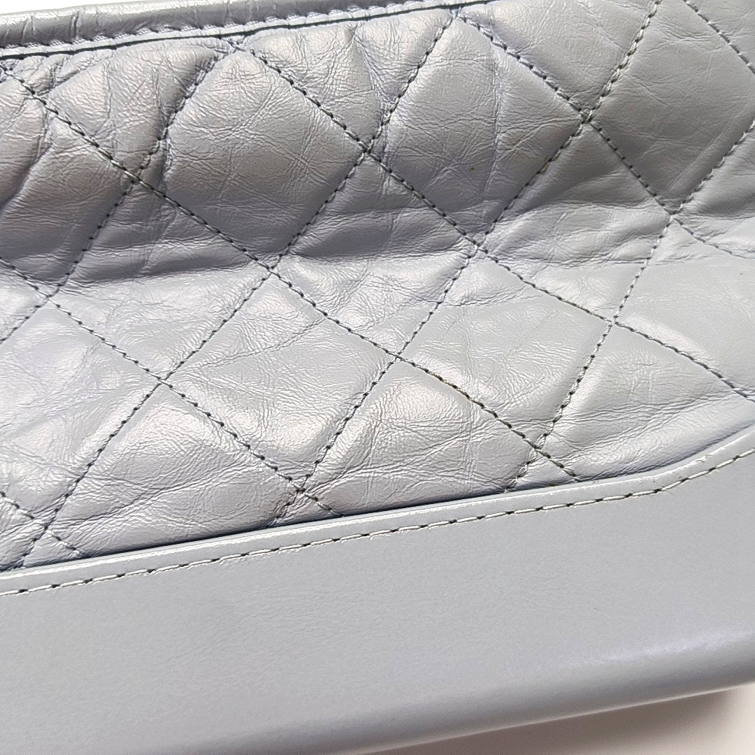 Authenticated pre-owned  GABRIELLE Quilted Calfskin Blue - Shoulder Bag at Looply