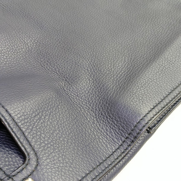 Calfskin Top Handle Bag Blue