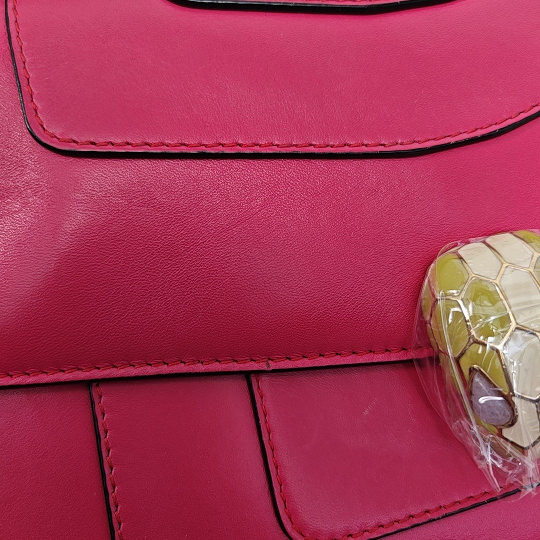 SERPENTI FOREVER Medium Quilted Calfskin Red