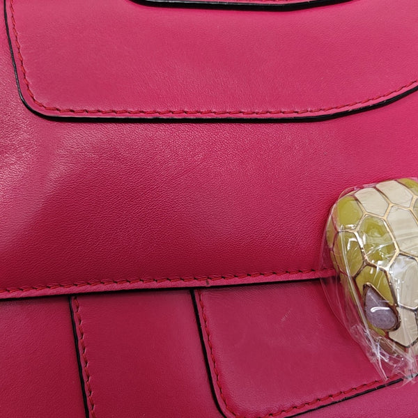 SERPENTI FOREVER Medium Quilted Calfskin Red