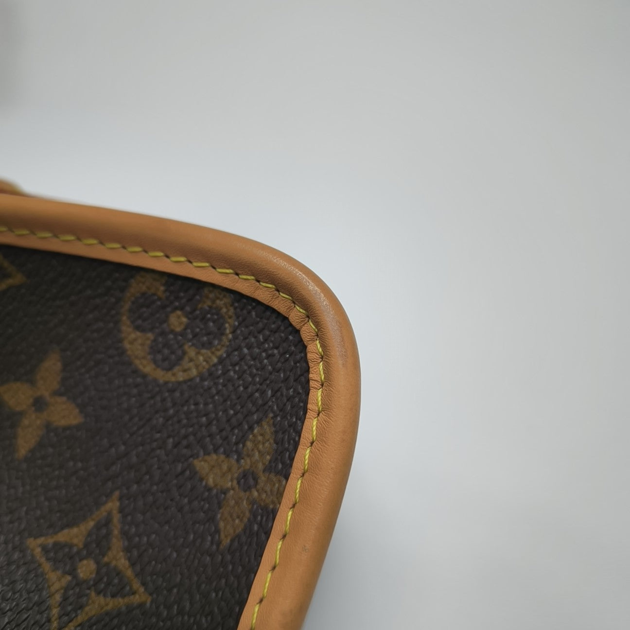 DIANE Nano Monogram Coated Canvas Brown