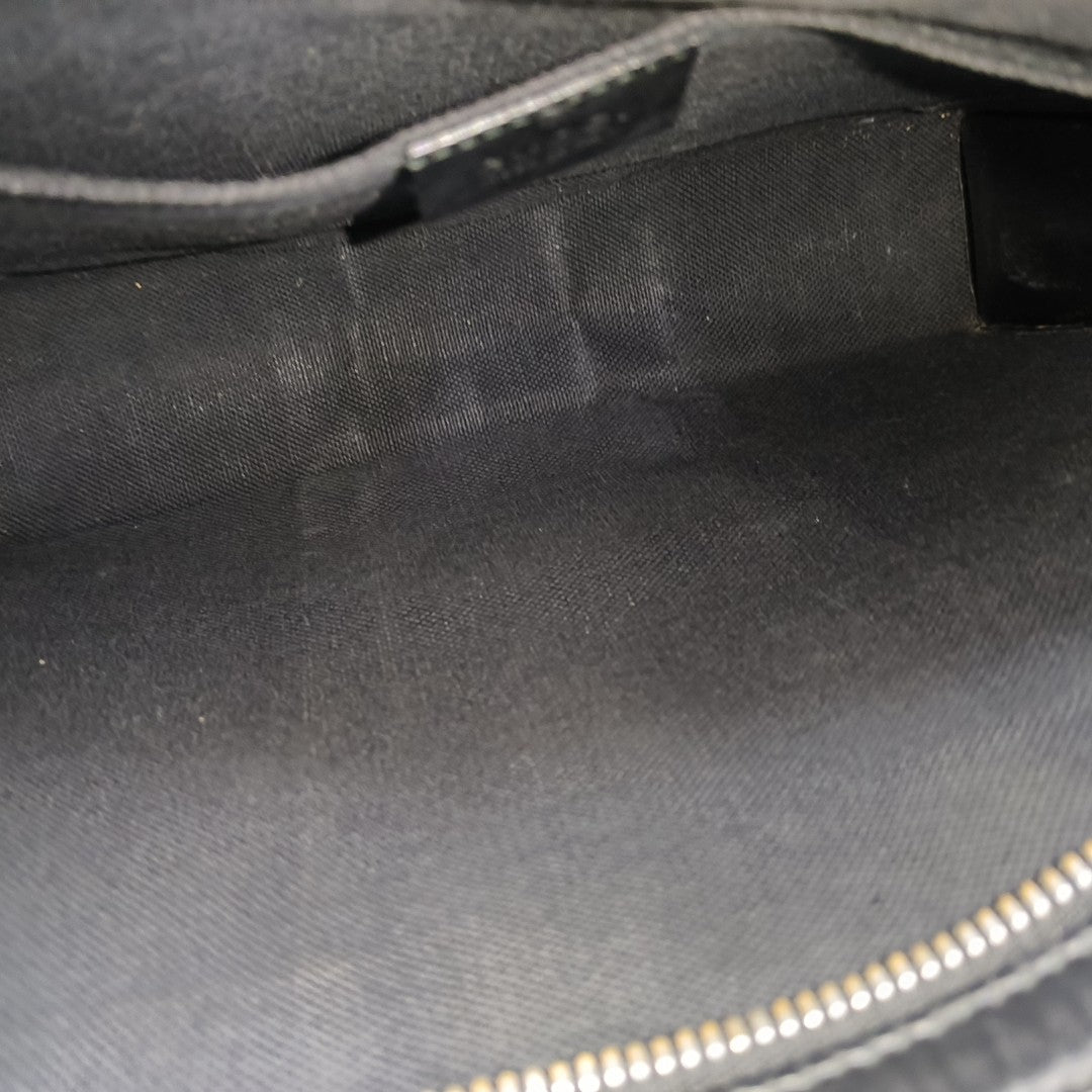 GG Supreme Monogram Coated Canvas Gray