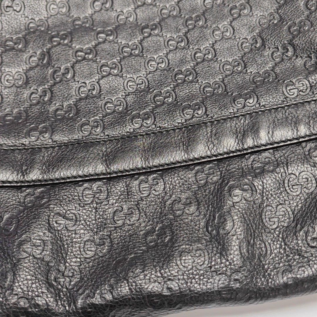 Ligne Shima Monogram Calfskin Black