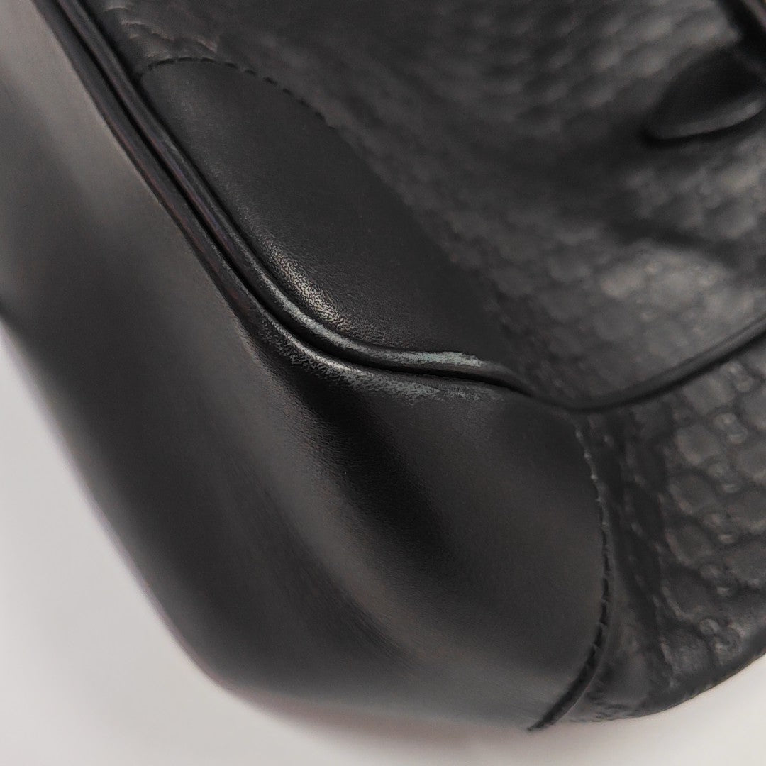 Bree Monogram Calfskin Black