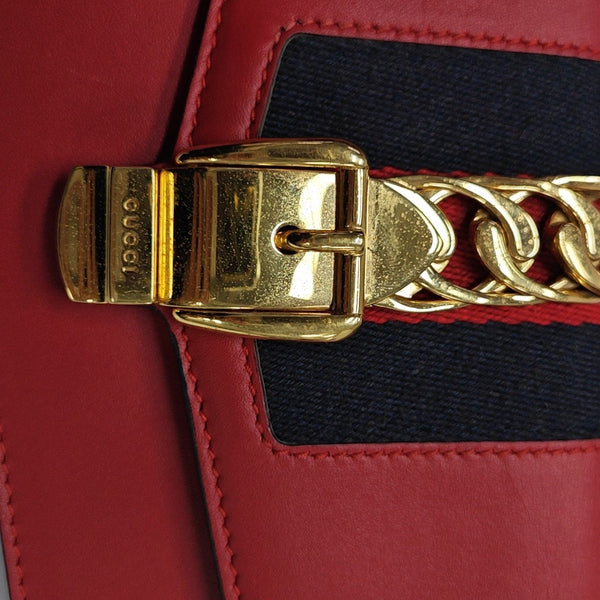 Sylvie Super Mini Calfskin Red