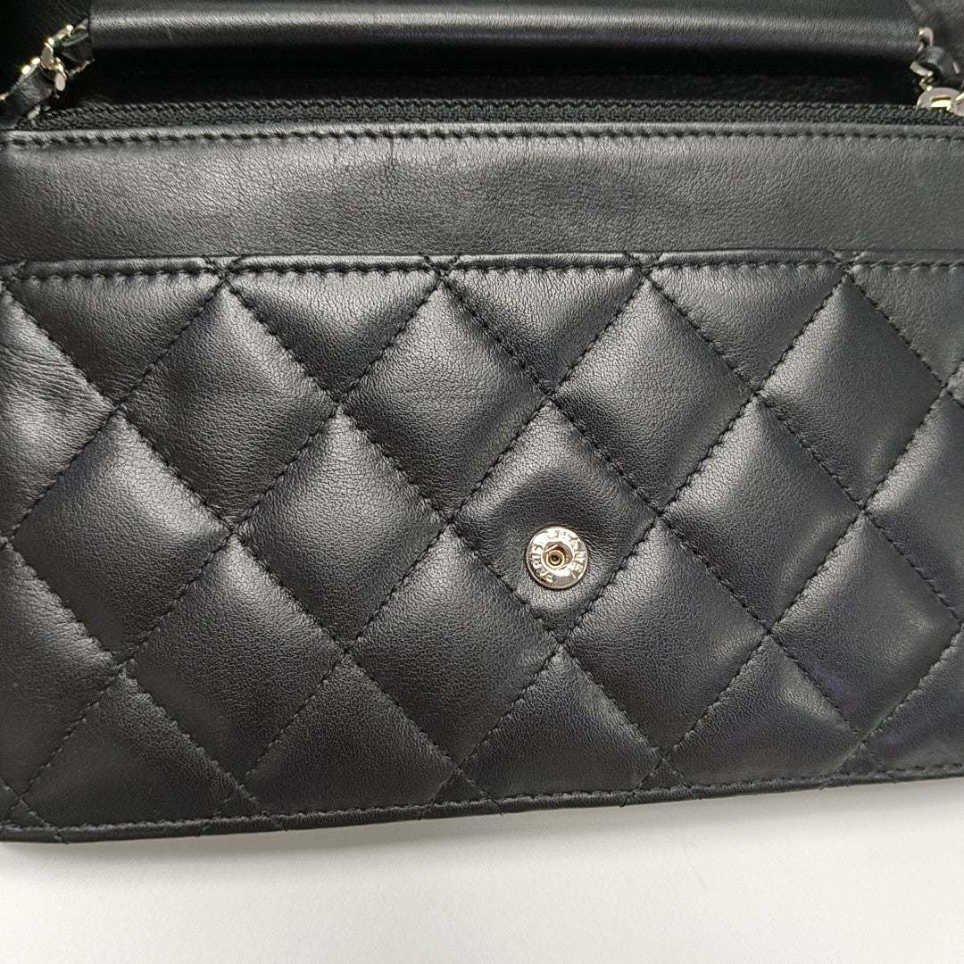 CAMBON Medium Quilted Calfskin Black