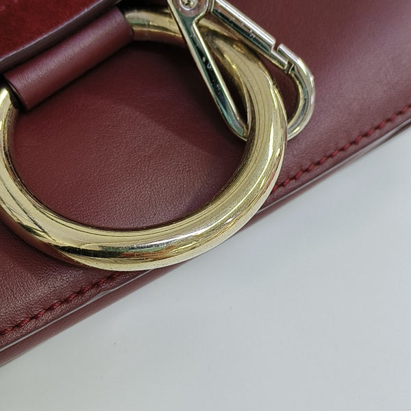 Faye Small Calfskin Red