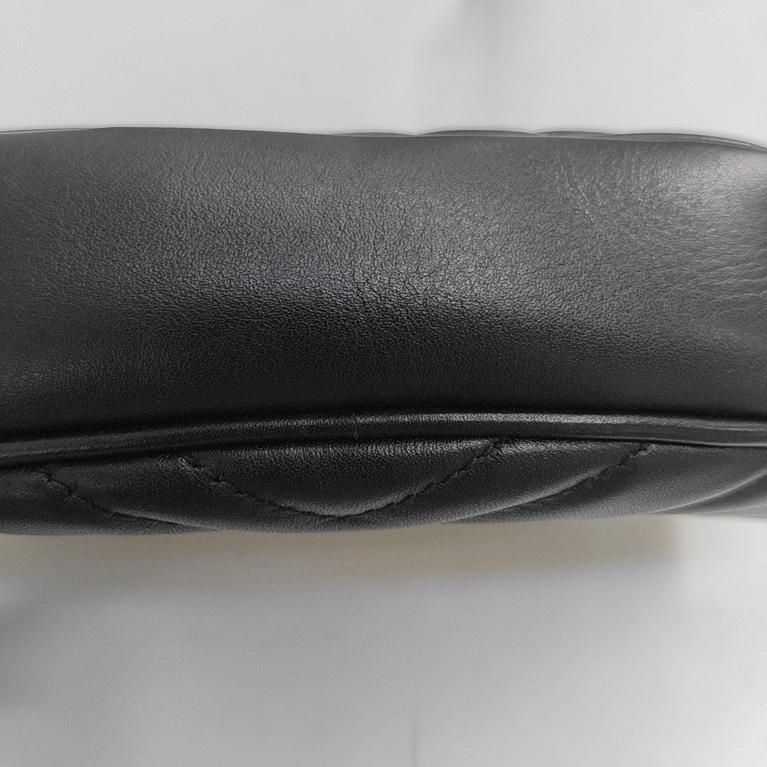 GG Marmont Super Mini Quilted Calfskin Black