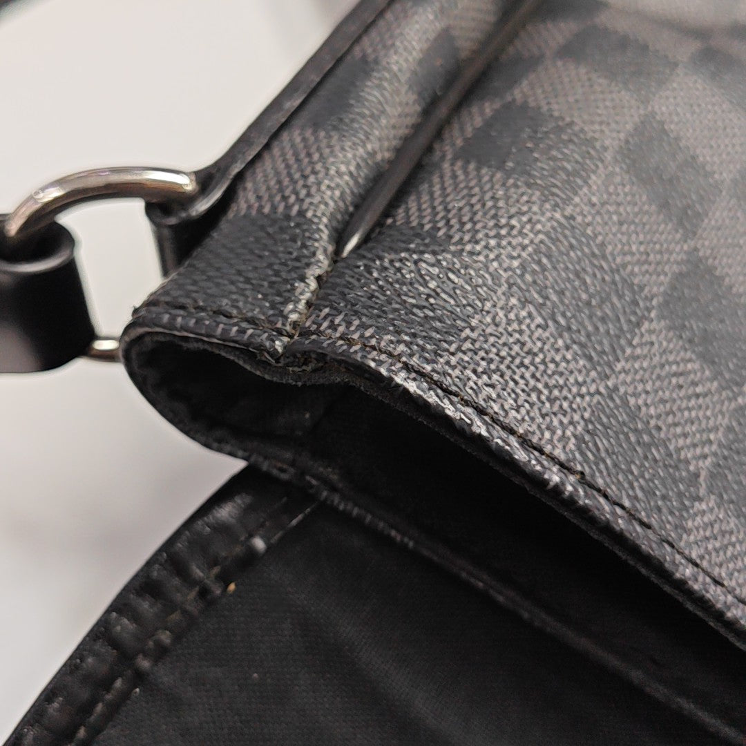 DANIEL Damier Graphite Coated Canvas Gray