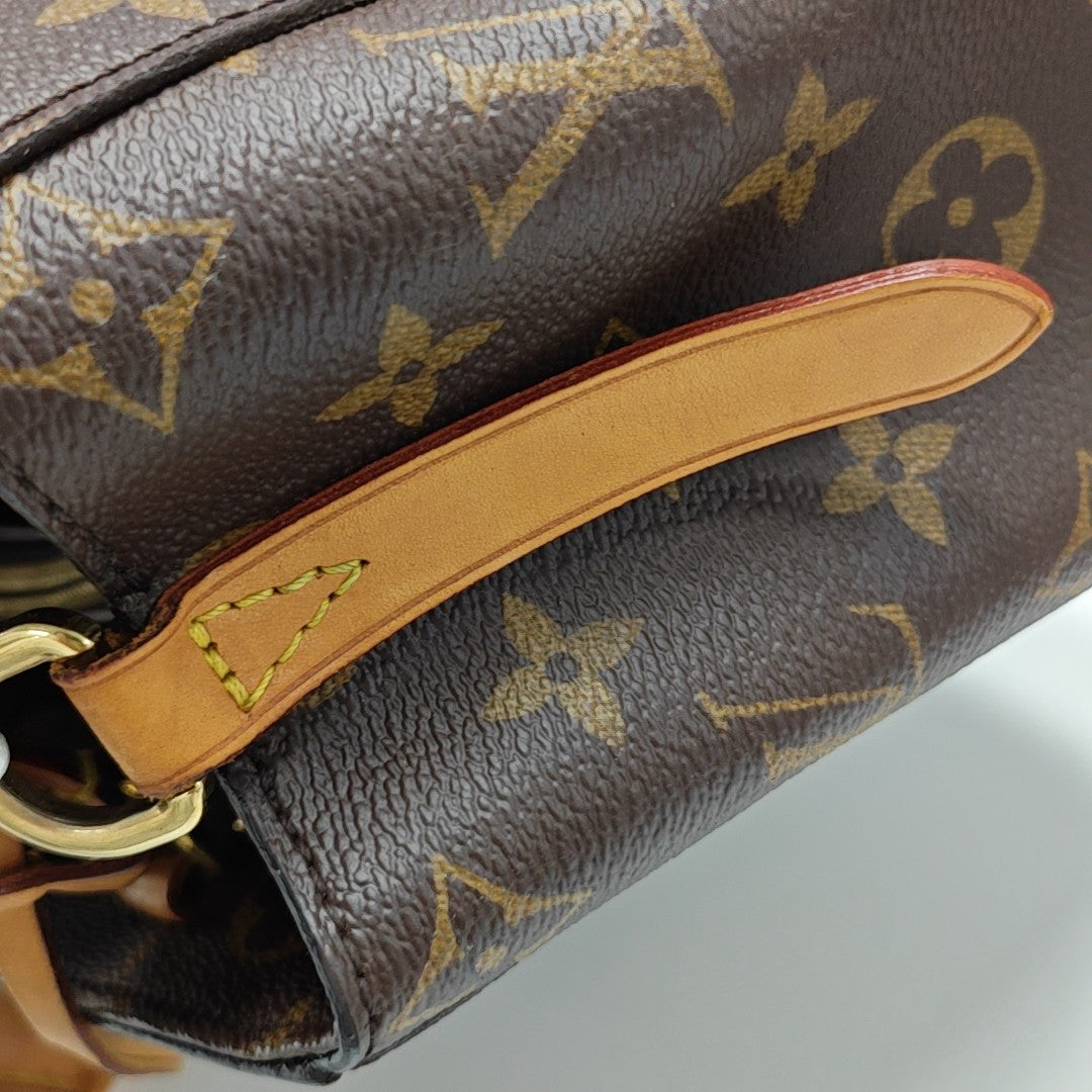 MONTAIGNE BB Monogram Coated Canvas Brown