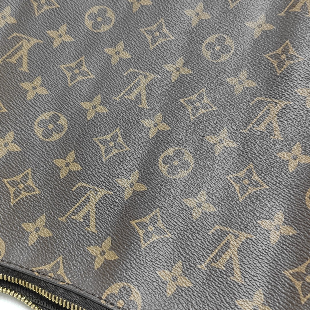 LOOP HOBO Monogram Coated Canvas Brown