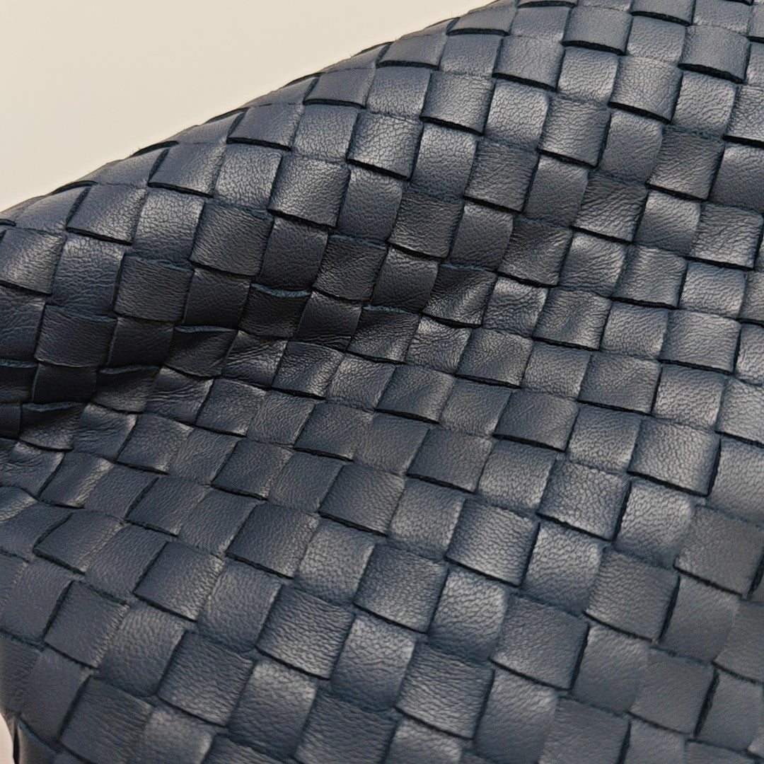 Olimpia Piel de cordero pequeña azul