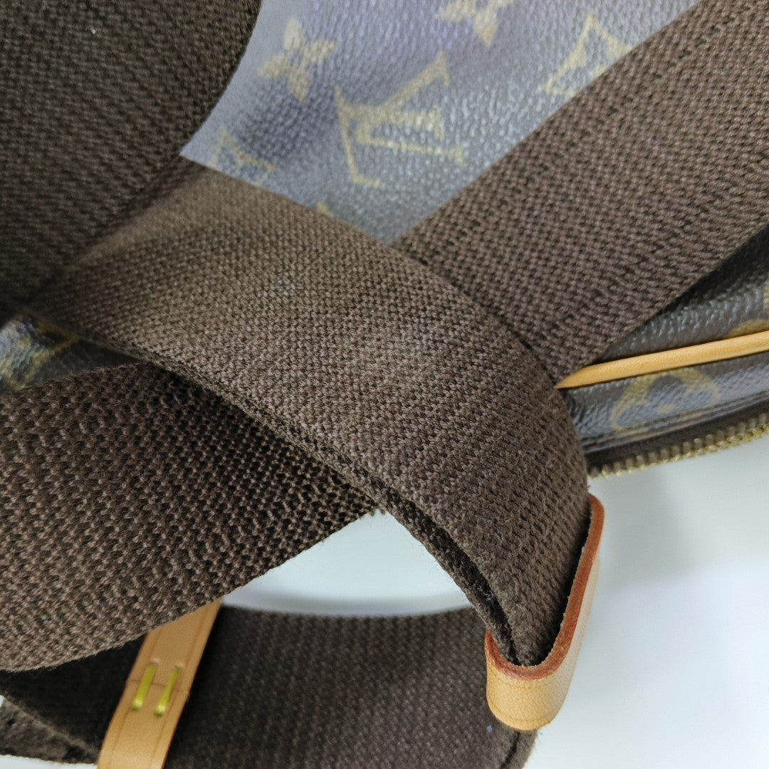 GANGE Monogram Coated Canvas Brown