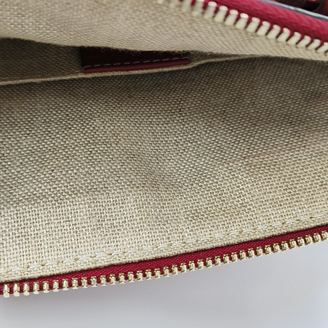 Microguccissima Monogram Calfskin Red