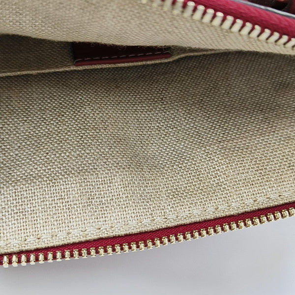 Microguccissima Monogram Calfskin Red