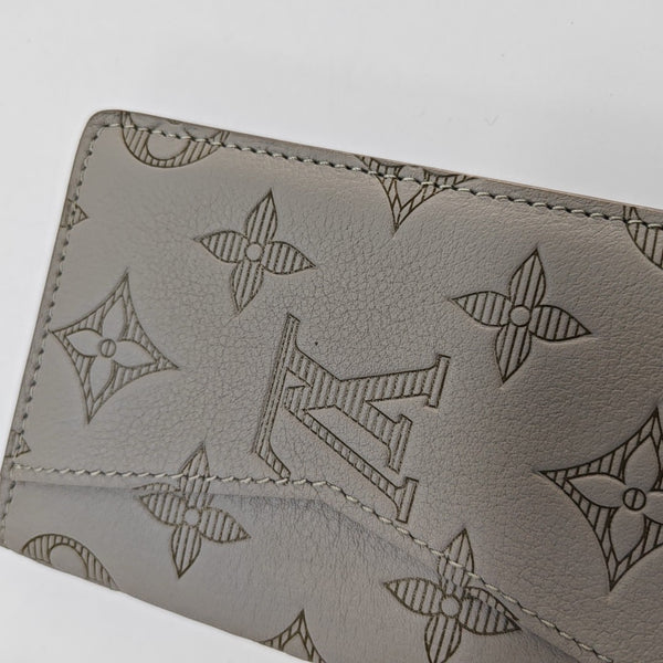 SLENDER Monogram Calfskin Gray Card Holder