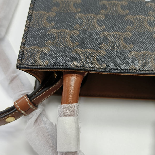 CABAS CELINE Mini Coated Canvas Brown