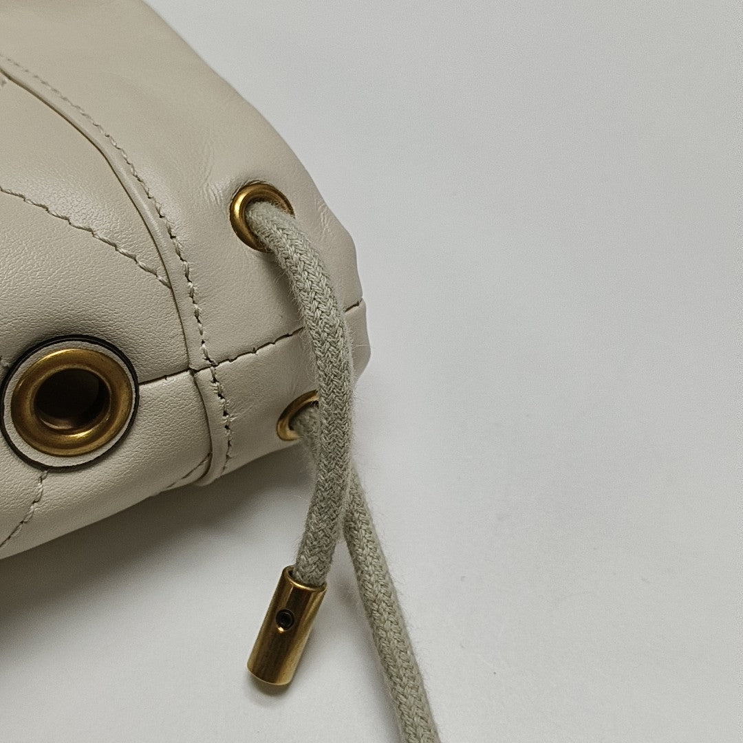 GG Marmont Mini Quilted Calfskin White