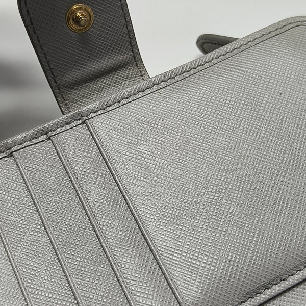 Gancini Calfskin Gray Wallet