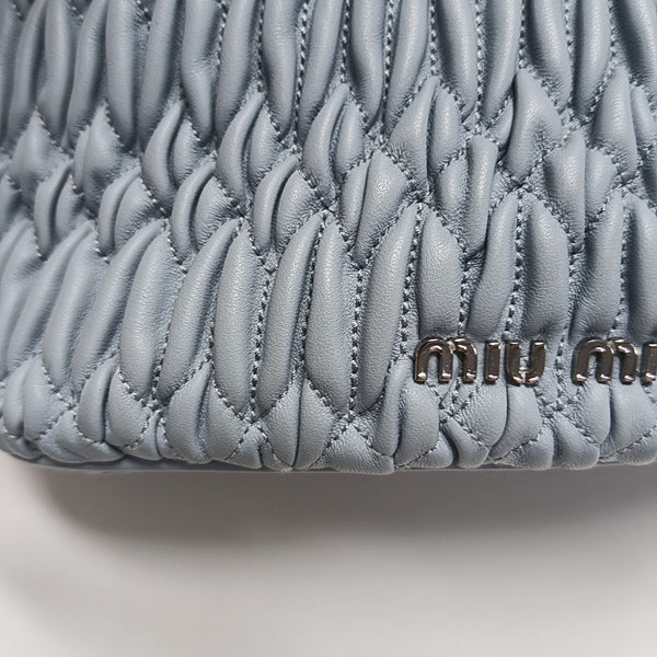 Glacé Calf Quilted Lambskin Blue