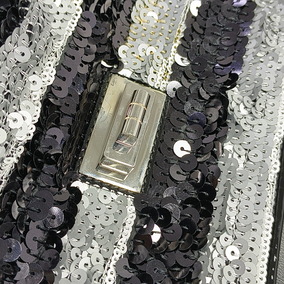 2.55 226 (medio) Lentejuelas Negro