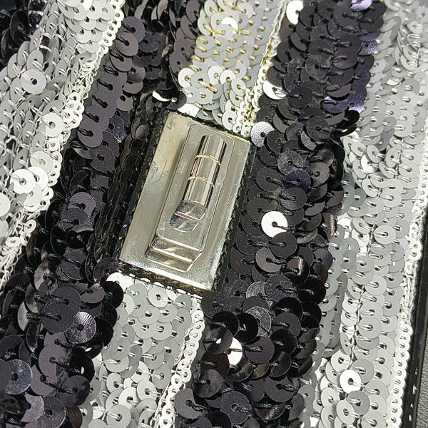 2.55 226 (medio) Lentejuelas Negro