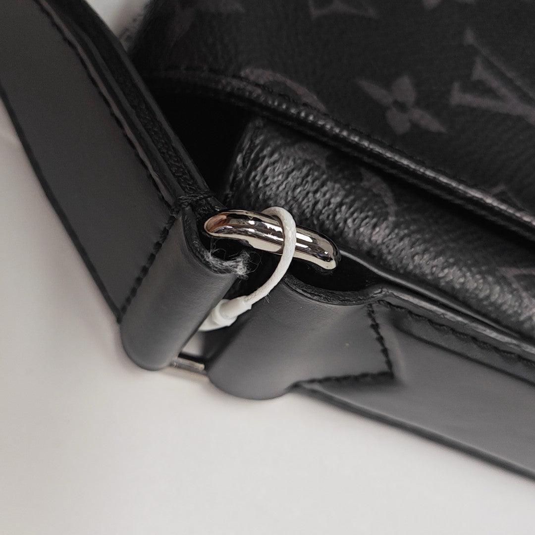 DISTRICT MM Monogram Coated Canvas Black