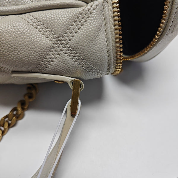 80'S VANITY Quilted Calfskin White