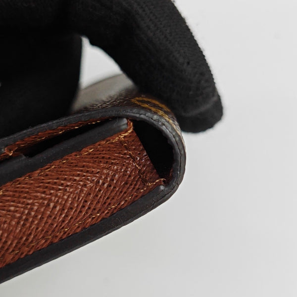 ENVELOPPE Monogram Coated Canvas Brown Card Holder