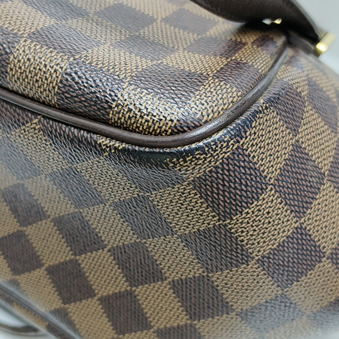 BELEM PM Damier Ebene Coated Canvas Brown