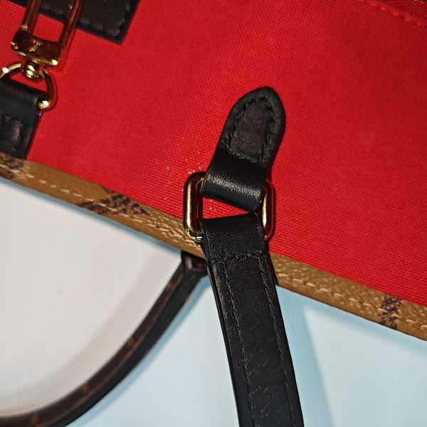 ONTHEGO MM Monogram Coated Canvas Brown