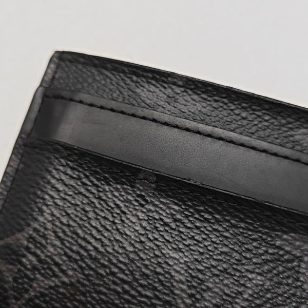 DOUBLE Monogram Coated Canvas Gray Card Holder