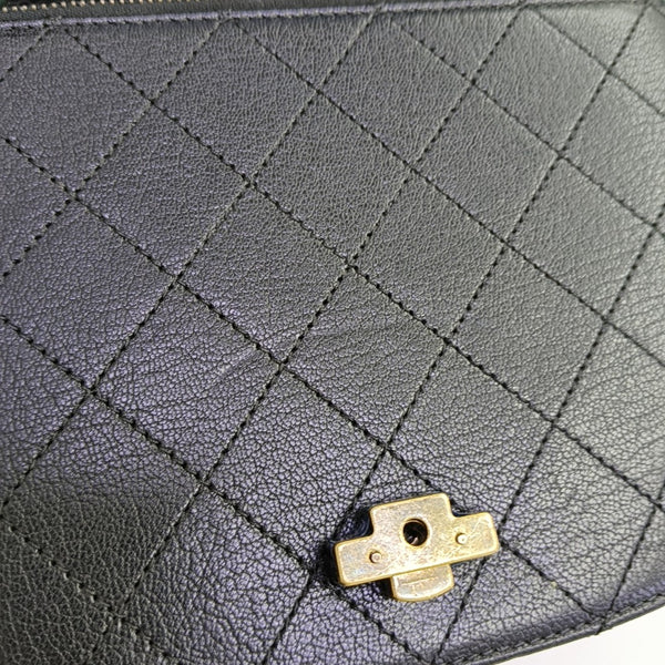 Quilted Calfskin Black