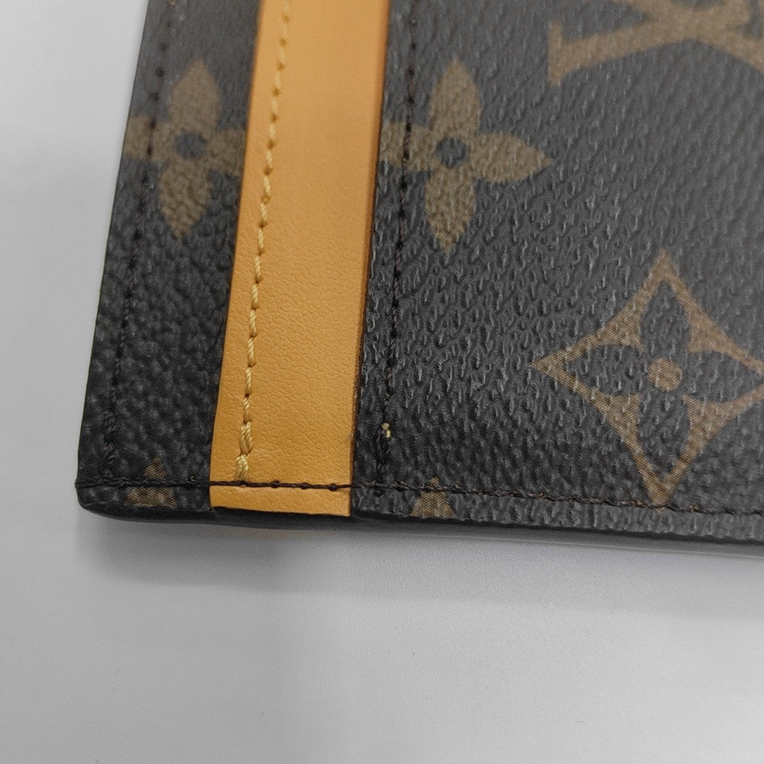 Monogram Coated Canvas Card Holder Brown